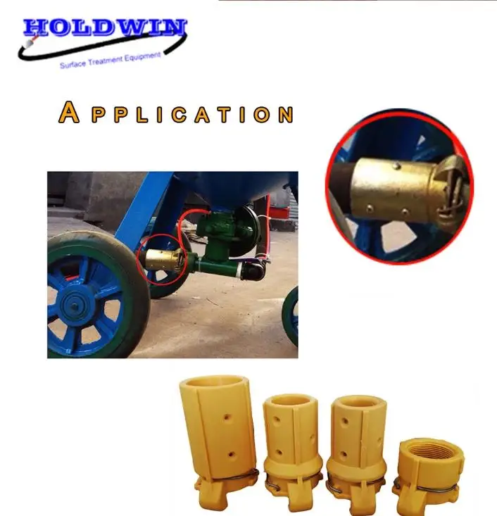 HOLDWIN желтый Быстрая нейлон муфты для шланга для пескоструйной обработки песка пескоструйное сопло держатель для sandblastermachine 1 ''1 1/4''