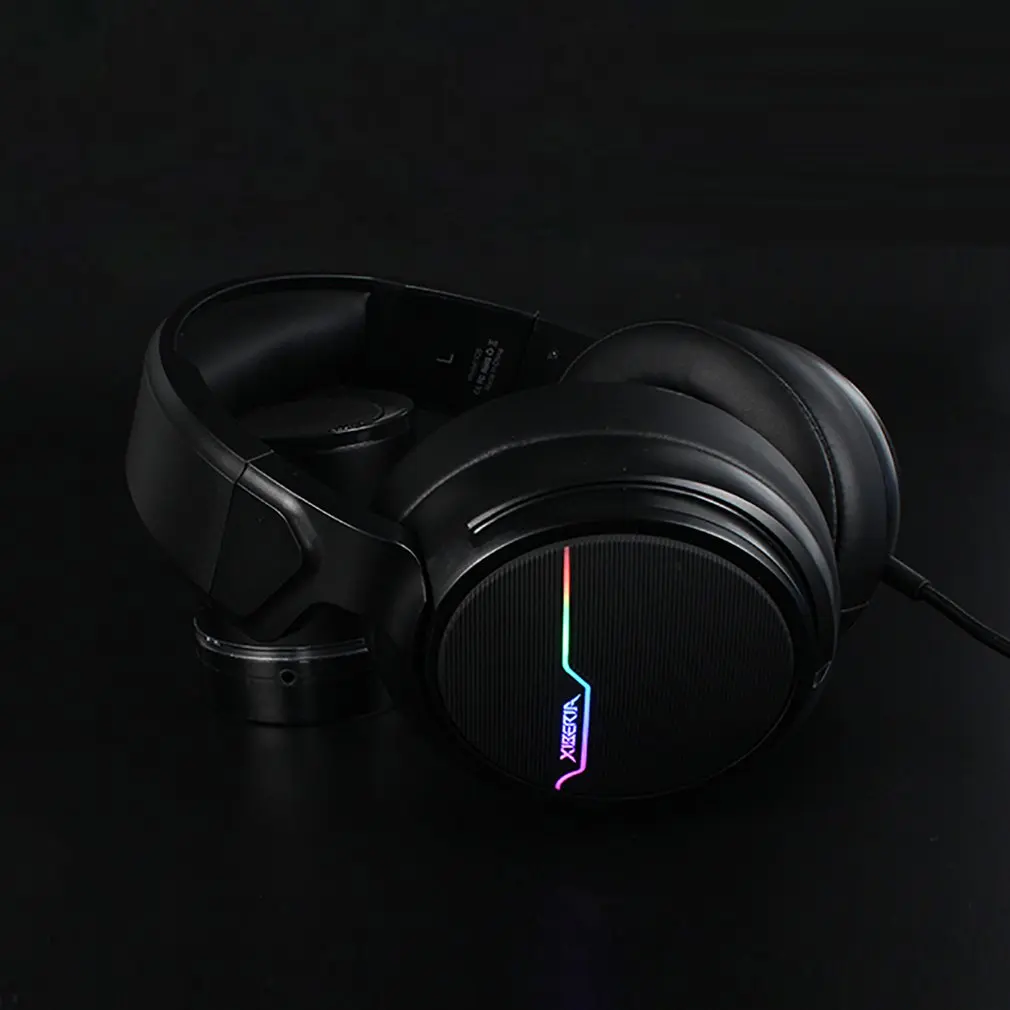 V20U игровая гарнитура USB интерфейс музыкальная игровая гарнитура Одиночная 3,5 мм+ usb светящаяся