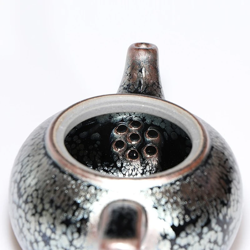 JZ136-teapot-tea-pot-filter-Tenmoku-teapot-beauties-handmade-porcelain-customized-gift-box-packed-authentic-JIANZHAN.jpg Jz136 Teáskanna Tea Edényszűrő Tenmoku Szépségek Kézzel Készített Porcelán Testreszabott Ajándékdoboz Csomagolt Hiteles/Jianzhan - Image 4