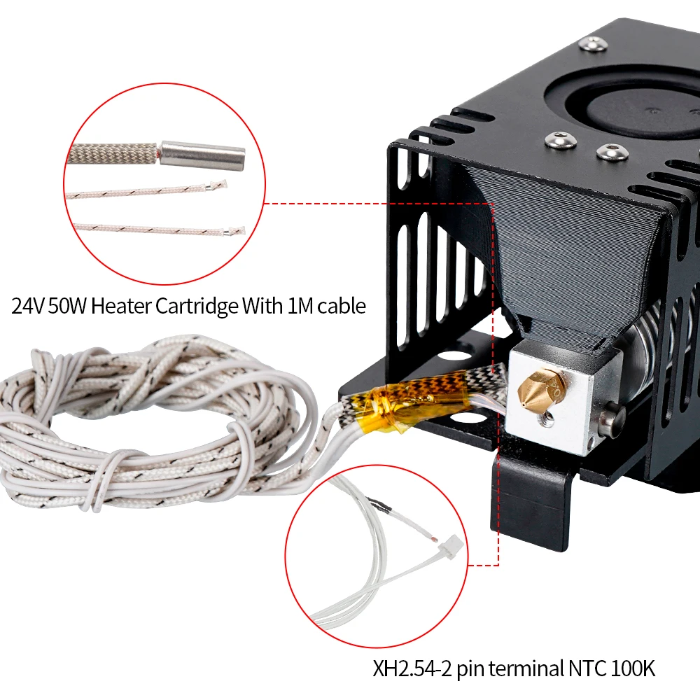 1.75mm filamento extrusão direta uso hotend para