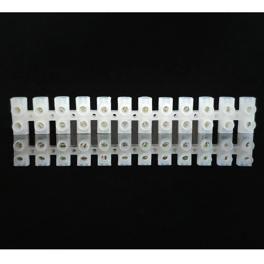 Electrical Wire Connection 12Position Barrier Terminal Strip Block 3 5 30 60ABSC 