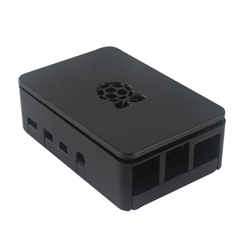 Black Raspberry Pi 4 чехол ABS корпус пластиковая коробка черный белый прозрачный защитный корпус Поддержка вентилятора охлаждения для Raspberry Pi 4 Модель B - Цвет: Black