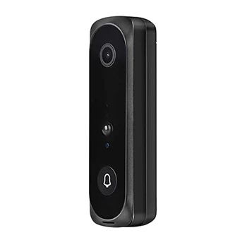 

V20 Smart WiFi Video Doorbell Camera Visual Intercom with Chime Night Vision IP Door Bell Wireless Home Security Camera(Black)
