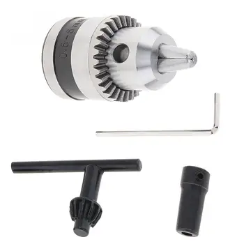 

Drill Chuck 4pcs/set B10 0.6-6mm Drill Collet Chuck with 5mm Connect Rod and Key Wrench for Power Tools Accessories