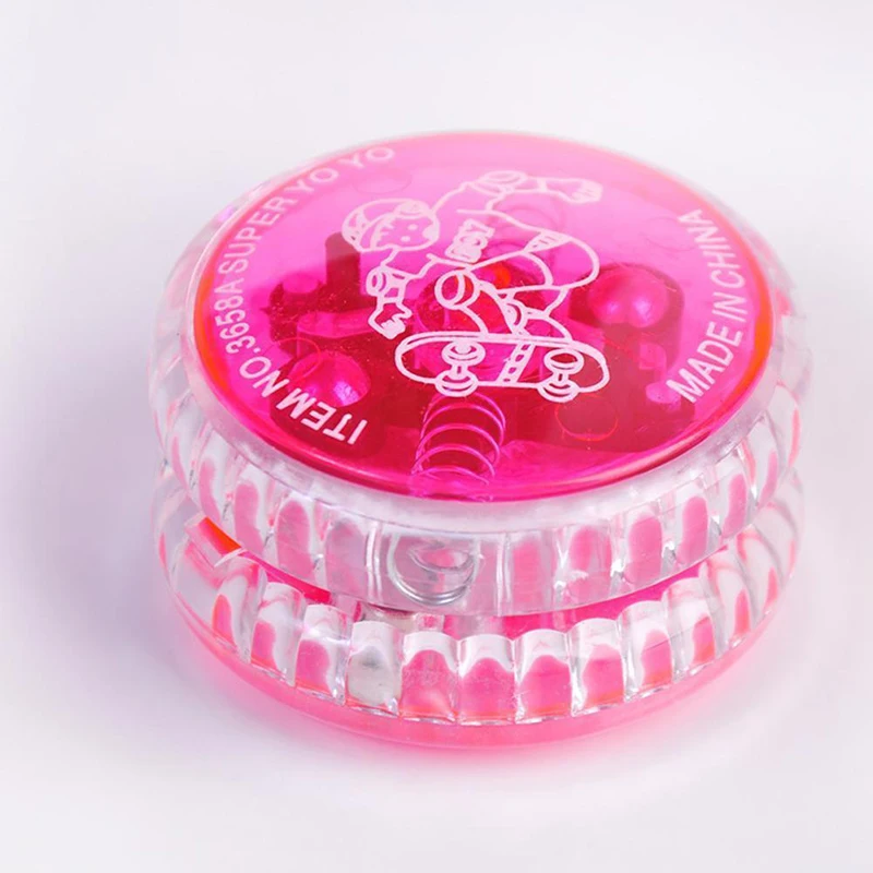 Light Up YoYo Ball for Magic Juggling Toy Fancy Moves Flashing LED Color Random Color send 5
