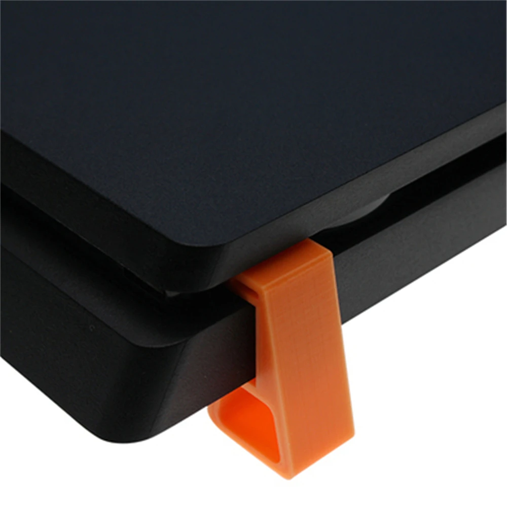 SLIM Heat Discolor 4 шт. для PS4 горизонтальный кронштейн настольная подставка для playstadi4 PS4/Slim/Pro игровая консоль охлаждающая база плоский монтажный кронштейн - Цвет: SLIM Heat Discolor