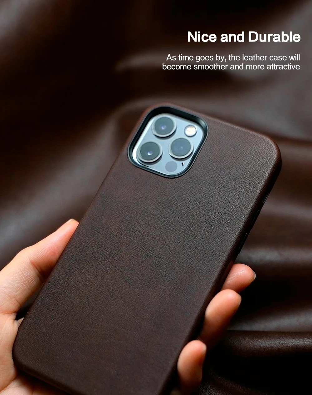 Genuine Leather Case for iPhone 13 Pro Max Business Real Skin Case for iPhone 12 Mini Magnetic Charging Phone Back Cover Men iphone 12 pro max leather case