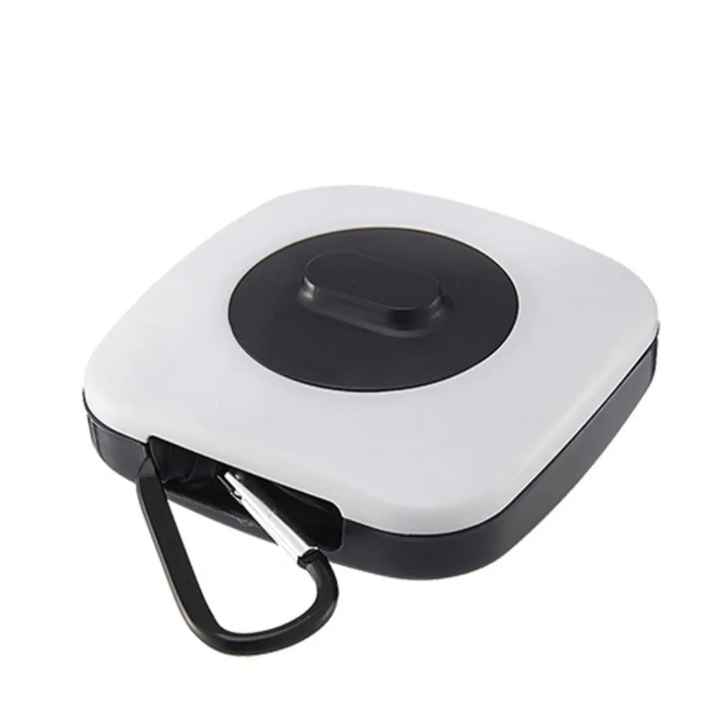 White Strip button Подарочная модная вращающаяся складная сумка для покупок, переносная Большая Нейлоновая зеленая сумка, пластиковая коробка для хранения, интегрированная - Цвет: White Strip button