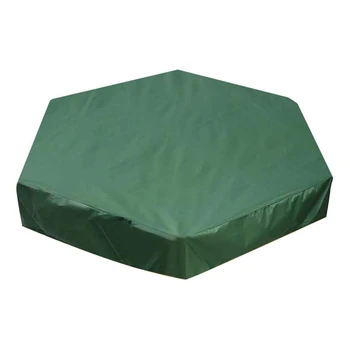 

Sandpit Cover Hexagonal Sandpit Cover Waterproof Dust-Proof Sandbox Pool Cover with Drawstring for Garden Outdoor Patio