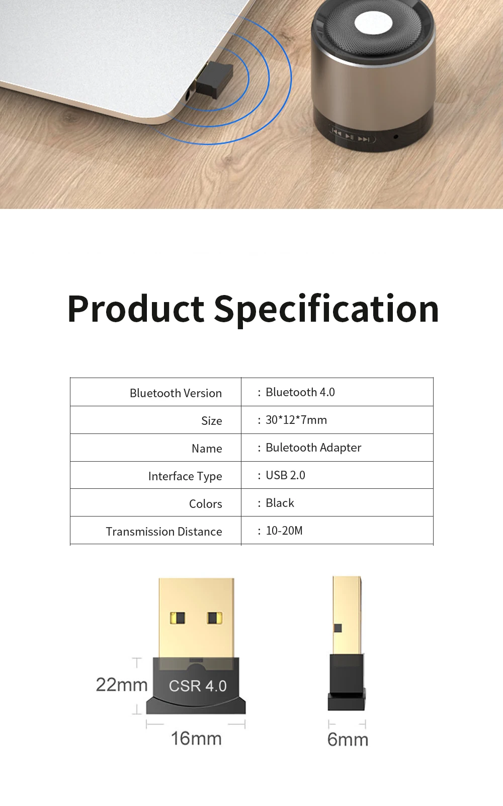 PCER Bluetooth адаптер USB ключ для компьютера ПК беспроводной USB Bluetooth передатчик 4,0 музыкальный приемник Bluetooth адаптер
