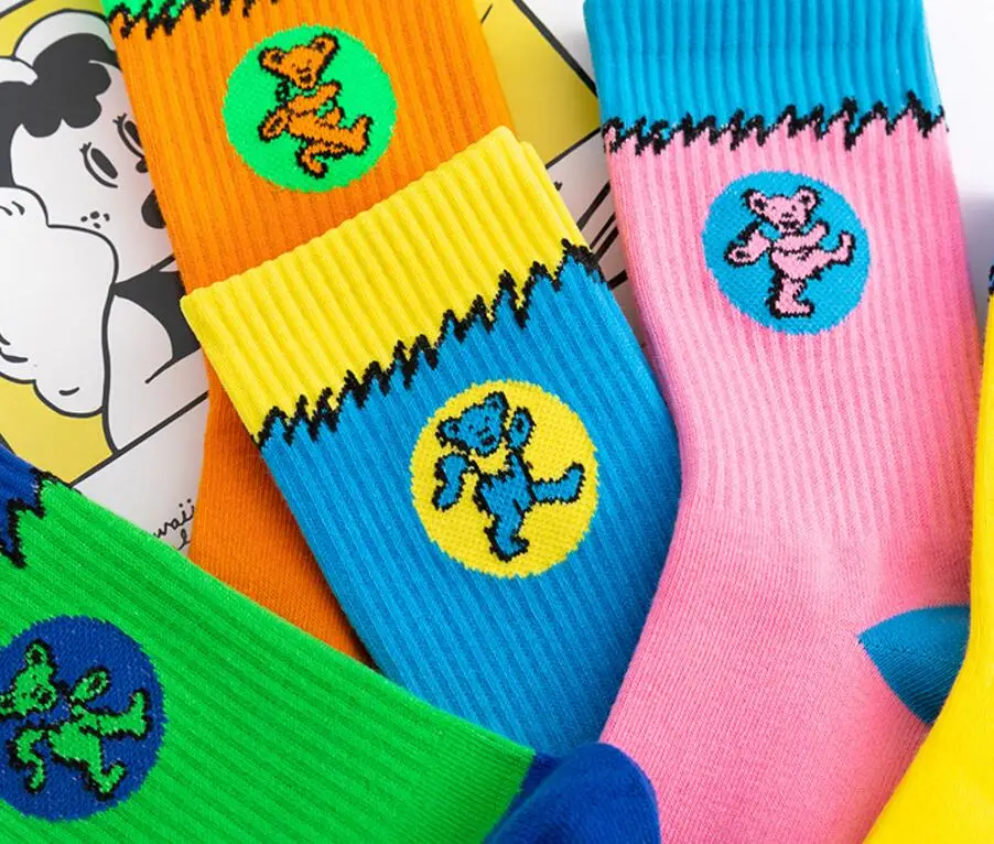 Neue Mode Frauen sb Dunks niedrige Socken Persönlichkeit heißer Verkauf bunte Tanzbär Match Gezeiten Jugend Socken für Männer – Detail 8