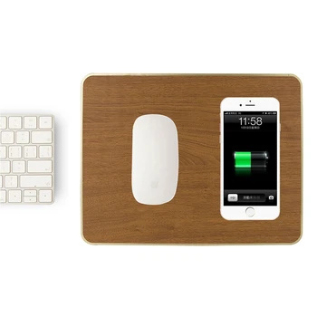 

2 In 1 Phone Wireless Charging Mouse Pad with Wireless Charging Qi Receiver FKU66