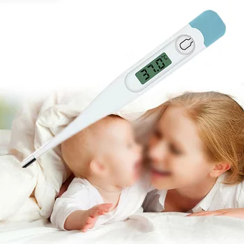

LCD Digital Thermometer Human Health Fever Check Alarm For Adults Children Baby Accurate Rectal Thermometer For Children