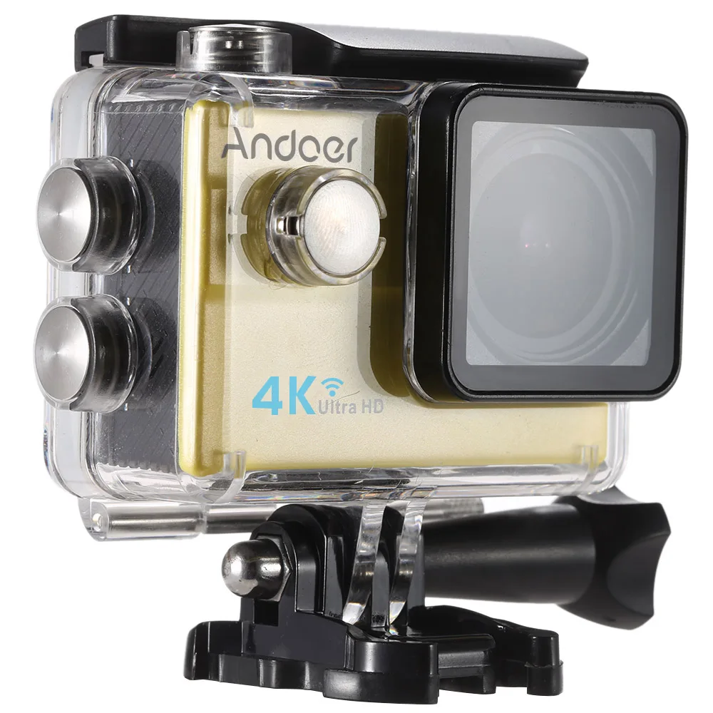 Andoer 2," lcd Ultra HD WiFi Спортивная камера с 4-кратным увеличением и широкоугольным объективом Водонепроницаемая Экшн-камера для автомобиля dvr DV Cam для активного отдыха на велосипеде