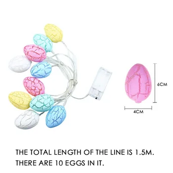 

LED Egg Lights String Easter Decoration For Home Egg String Light Chicken Lamp For Wedding Birthday Party Supplies AA Battery