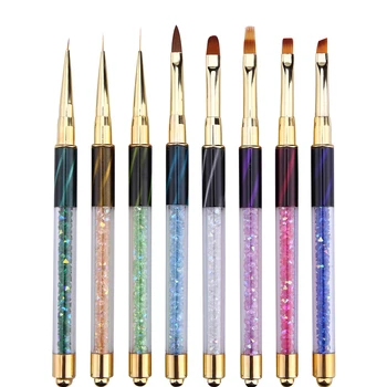 

Nail Art Stripe Lines Liner Painting Cat Eye Brush Acrylic UV GEL Extension Builder Drawing Rhinestone Pen Manicure Tool