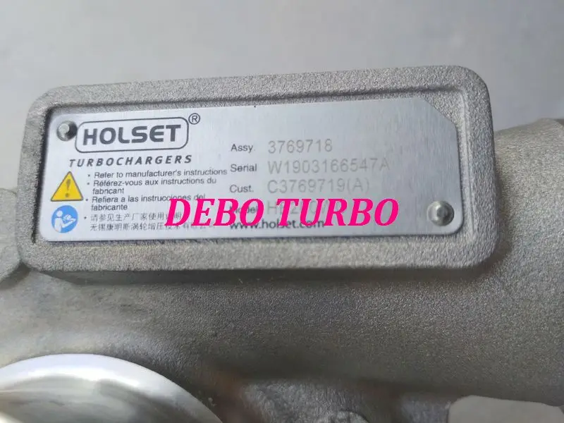 Турбокомпрессор HE200WG 3769718 3769719 для Dongfeng NISSAN Cabstar CUMMINS двигатель 4BTAA 3.9L 92KW евро IV