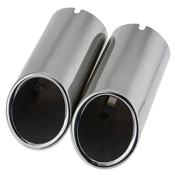 

2pcs Car Exhaust Tail Muffler Stainless Steel Tip Pipe For VW For Jetta 6 MK6 2.0TDI 2.5 2011 2012
