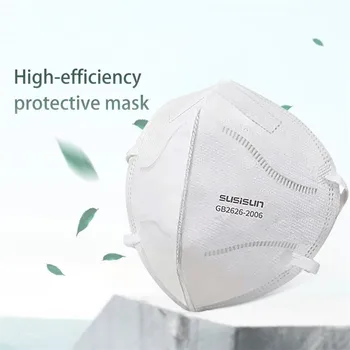 

50pcs 5 Layers Face Masks Anti Dust Disposiable Mouth Masks Filter Adaptable Against Pollution Breathable Mask 95% Filtration