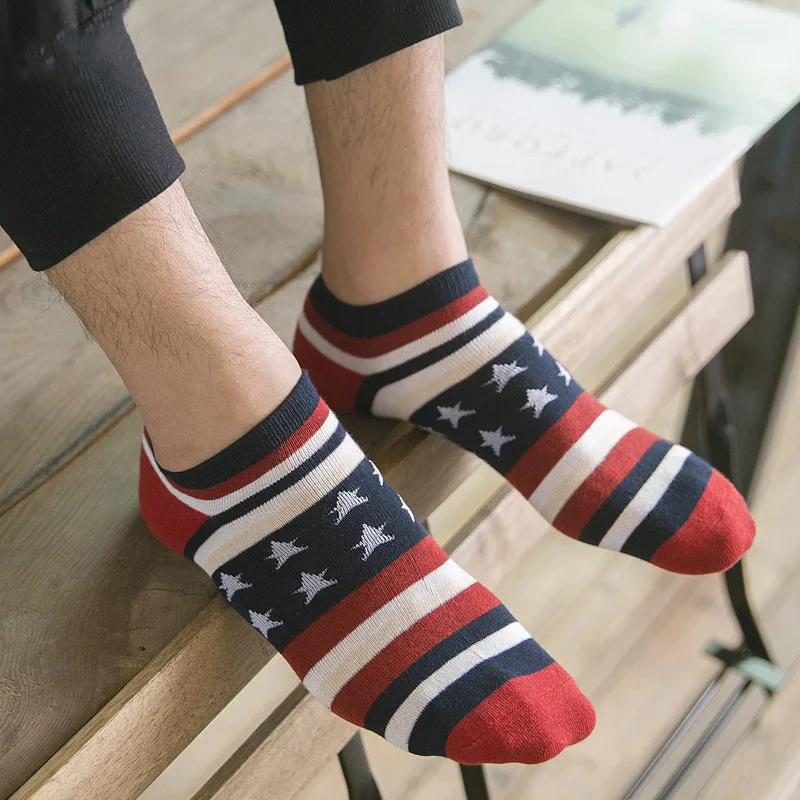 HSS-Hot-Sale-Men-Ankle-Socks-Flag-pattern-for-men-s-socks-hosiery-comfortable-meias-Cotton