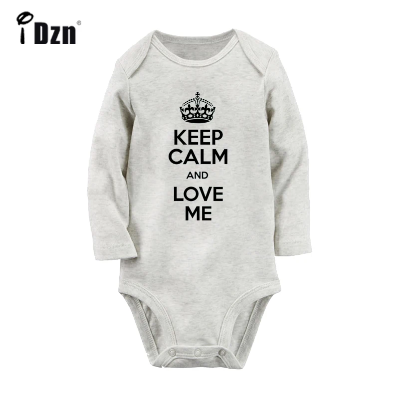 Zzz/дизайнерский Розовый боди для новорожденных с надписью «Keep Calm And Love Me sleep»; комбинезон для малышей; хлопковая одежда; подарок