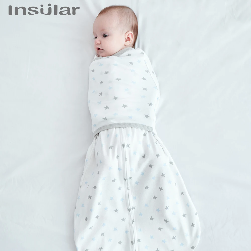 Insular Newborn Baby Anti Shock Swaddling Sleeping Bag Spring And Summer Thin Baby Anti Shock Artifact Newborn Bag Held Cotton 3
