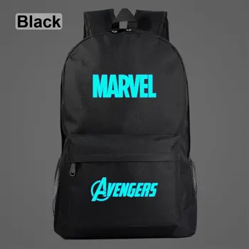 

Luminous Cartoon Comics The avenger Superhero Galaxy Plaid Children School bag Teenagers Student Schoolbags Women Men Backpack