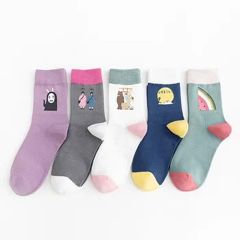 

Japanese college style childlike cute anime in stocks cartoon cotton socks cute happy funny socks women socks