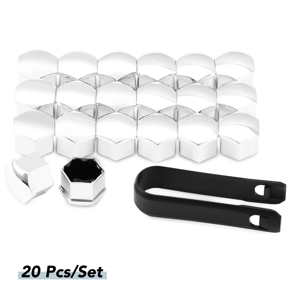 Wheel nut caps 20Pcs 17mm for Peugeot 108 208 GTI 308 T7 T9 3008 307 5008 508 107 108 207 2008 301 4007 4008