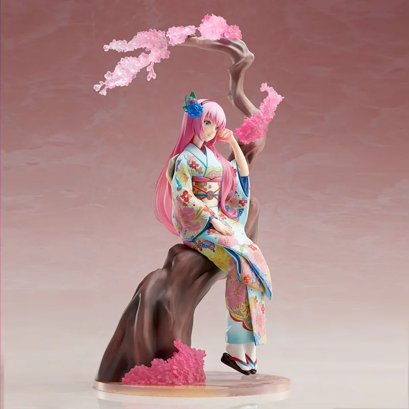 

Hatsune Miku Patrol Tone Megurine Luka Flow Song Floral Clothing Kimono Luka Garage Kit Model Doll Decoration