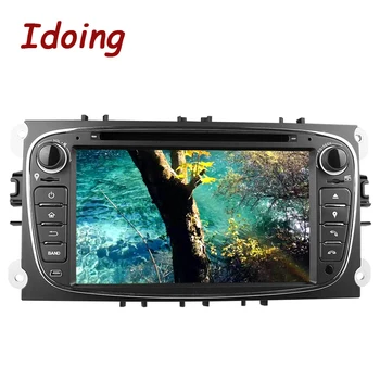 

Idoing Steering-Wheel 2Din Android7.1 Car DVD Multimedia Video Player For Ford Focus Mondeo s-max GPS Navigation Touch Screen TV