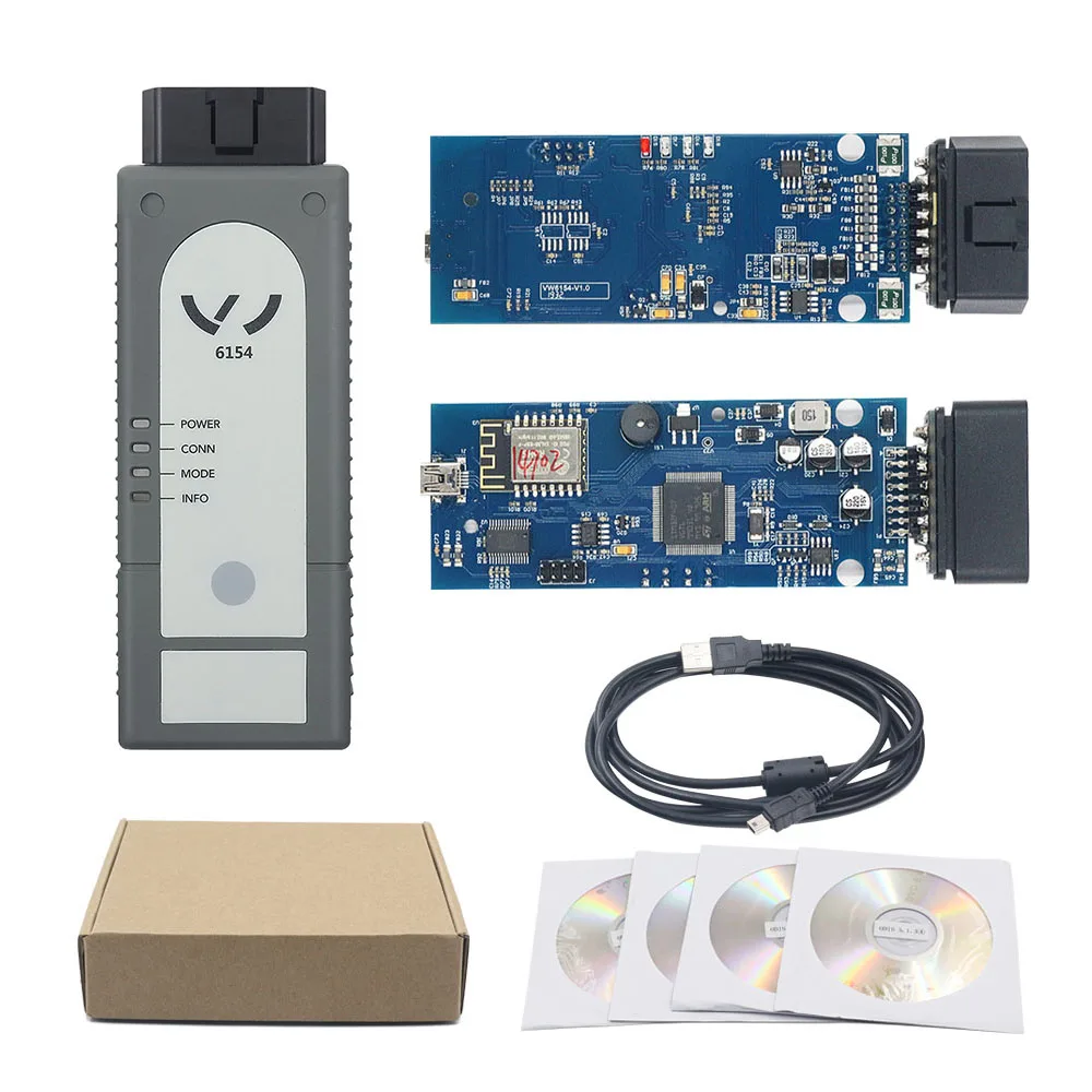 Лучший 6154 ODIS V6.1.3 OKI полный чип WIFI и Bluetooth для Audi/Skoda лучше чем 5054 Поддержка UDS