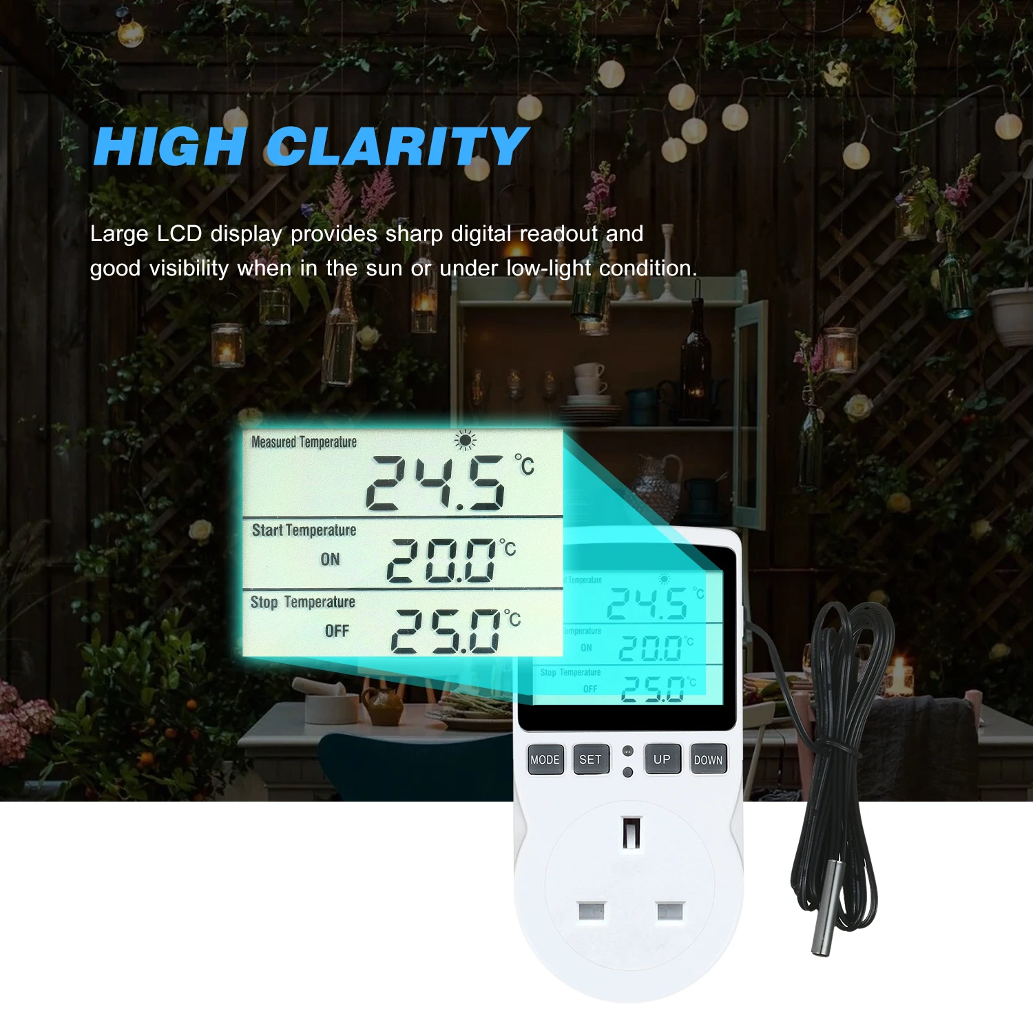 Цифровой контроллер температуры для террариума аквариума рептилий с таймером и