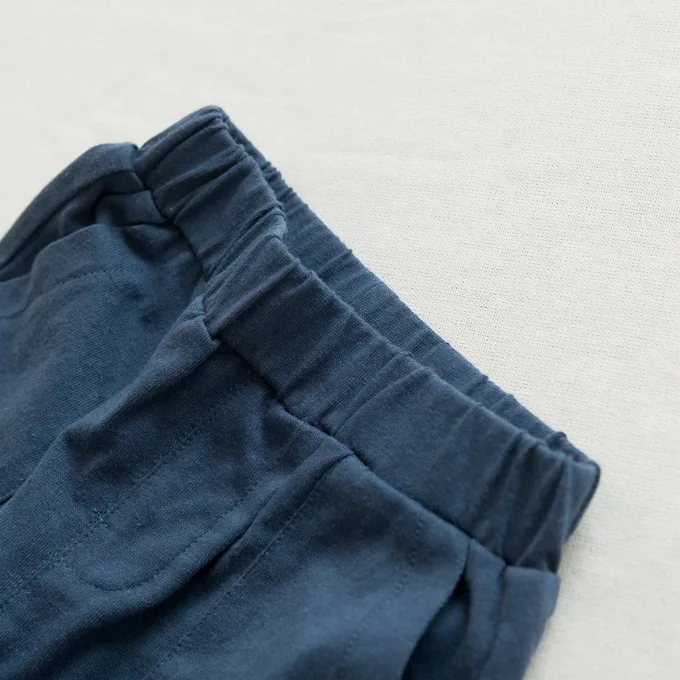 Mini Babe City универсальные детские брюки с карманами, однотонные хлопковые льняные детские шорты, летняя детская одежда Zhili