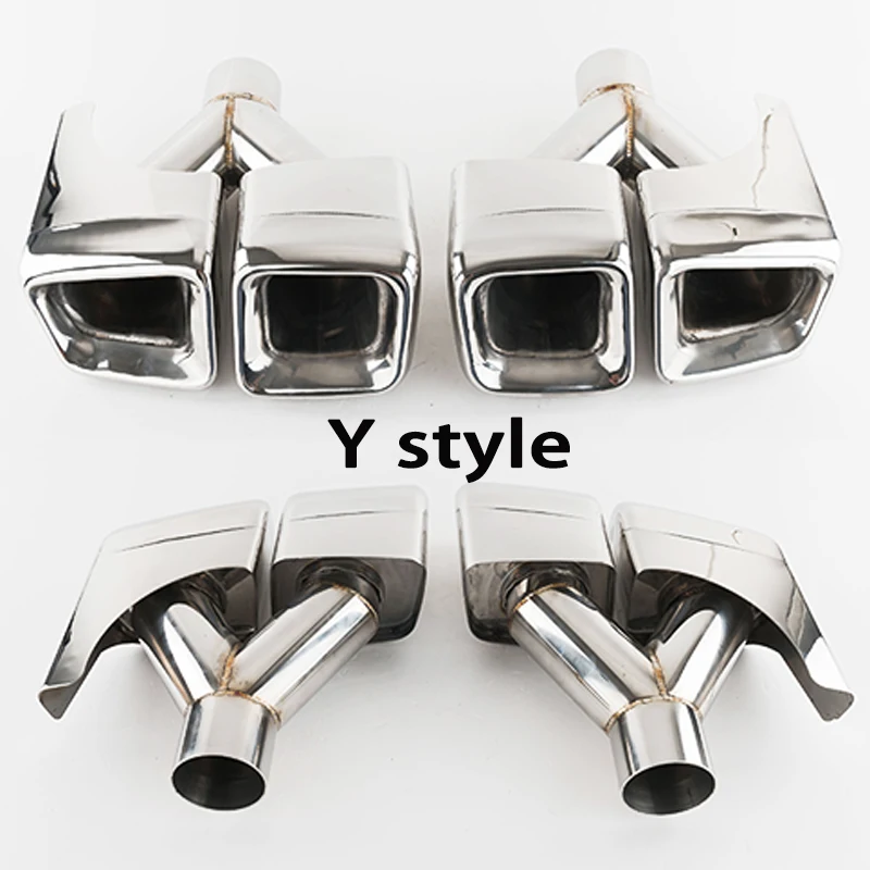 2 шт. автомобильный наконечник выхлопной трубы глушитель из нержавеющей ...