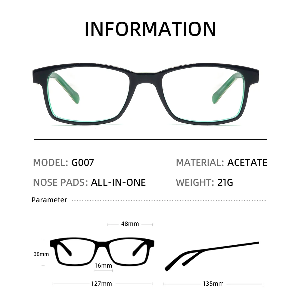 Optical Glasses Frames IENJOY 180 Bend Spring Hinge Acetate Child Boy Girl Myopia Prescription Eyeglass Frames Kid Optical Glasses Frame optical glasses frames