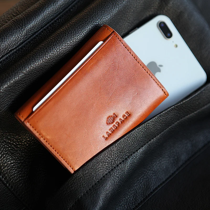 LANSPACE мужские кожаные кошельки держатели модный кошелек для женщин известный