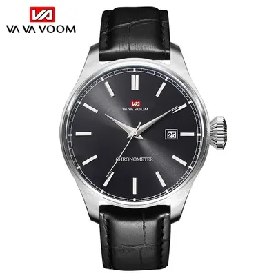 

Watches Menes Quartz Leather Casual Fashion Wrist Watch for men Business Military Watch men Clock Male Relogies VAVA VOOM