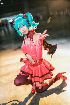 VOCALOID Хацунэ Мику Косплей Костюм сердце Охотник Маленький Дьявол Платье с крыльями полный комплект униформы Хэллоуин карнавал аниме cos