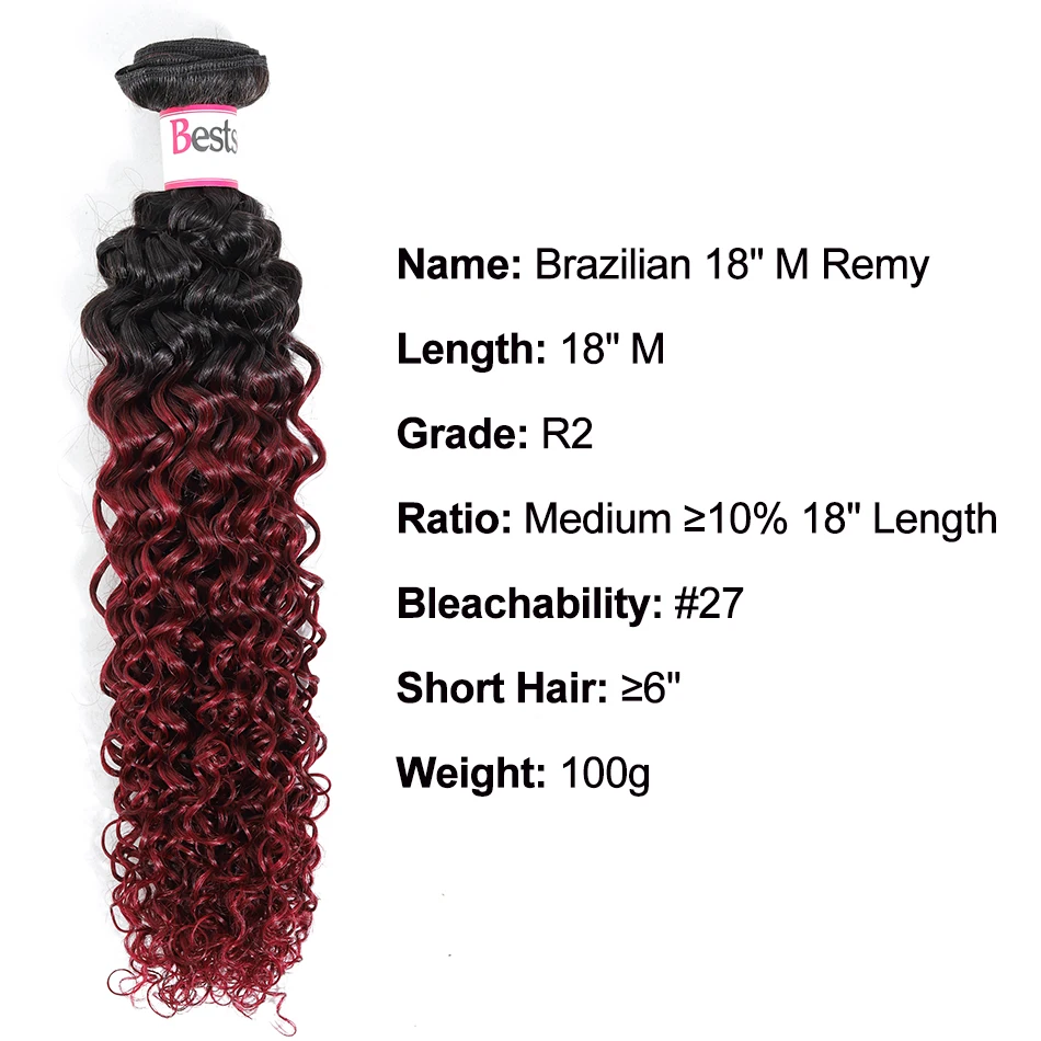 Bestsojoy бразильский вьющиеся пучки волнистых волос натуральная Пряди человеческих волос для наращивания 1B/99J можно купить 1/3/4bundles пряди