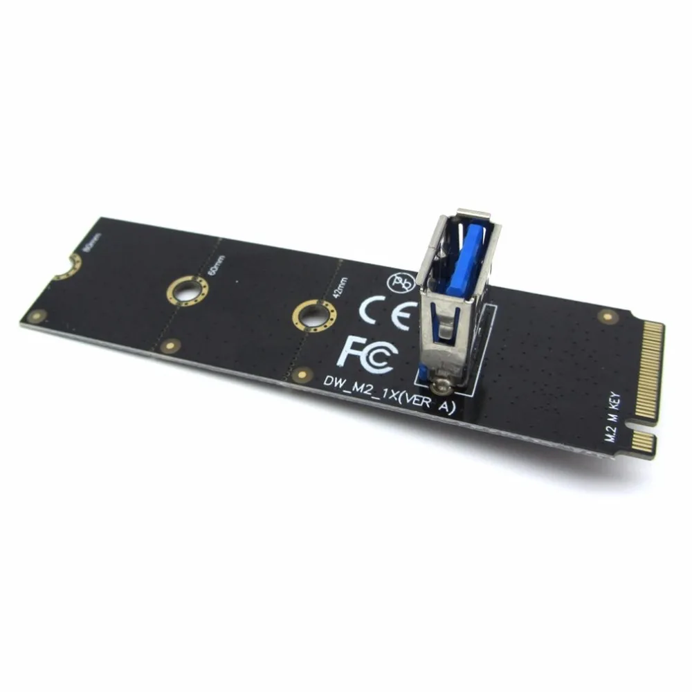 Профессиональный NGFF M.2 на PCI-E L USB3.0 адаптер конвертер расширения карты расширения для добычи полезных ископаемых Поддержка 2260 2280