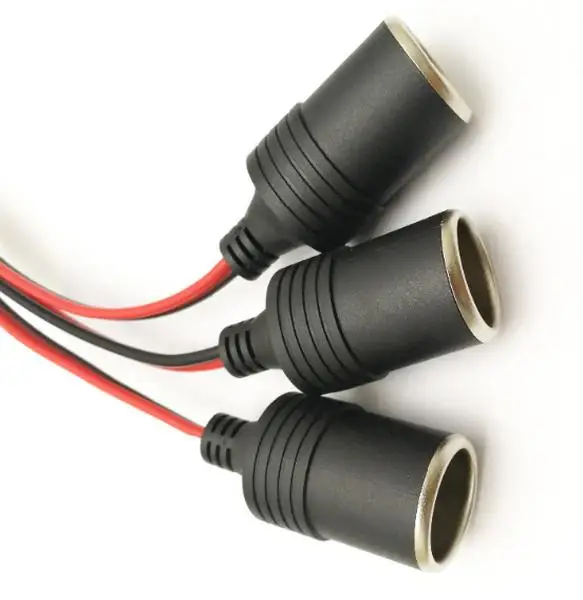 50 шт. прикуриватель 12V24V Мощность Зарядное устройство адаптер 1to 1/2/3/4Way-разветвитель на муфтовый стыковочный переводник разъем адаптера