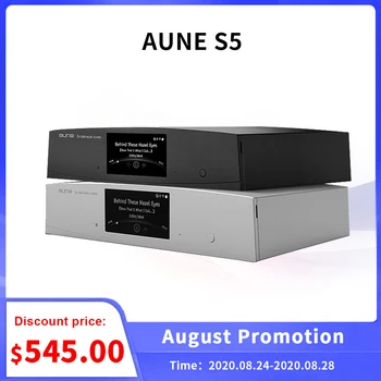 

AUNE S5 network digital music player FPGA 32bit/768K DSD1024 PCM768 mSATA NAS CD TFcard USB3.0 Wifi input digital player