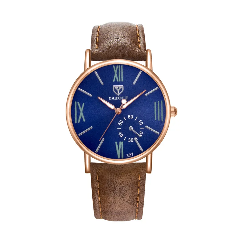 YOZALE парные часы, бренд, подарок для влюбленных, часы унисекс, кварцевые часы, модные водонепроницаемые наручные часы - Цвет: blue brown