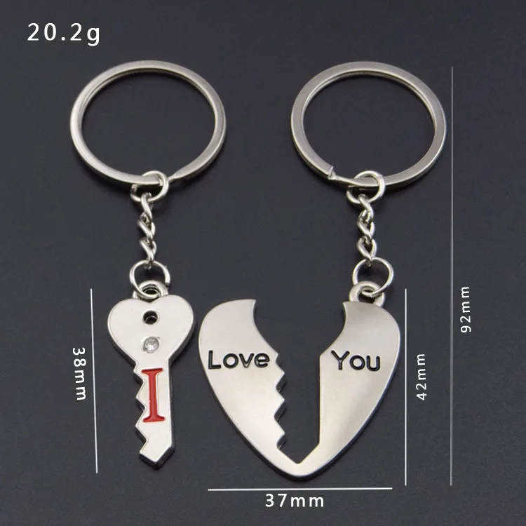 Брелок в форме сердца I LOVE You, открытый Филиппинский ключ, креативный брелок на День святого Валентина, Прямая поставка от производителя