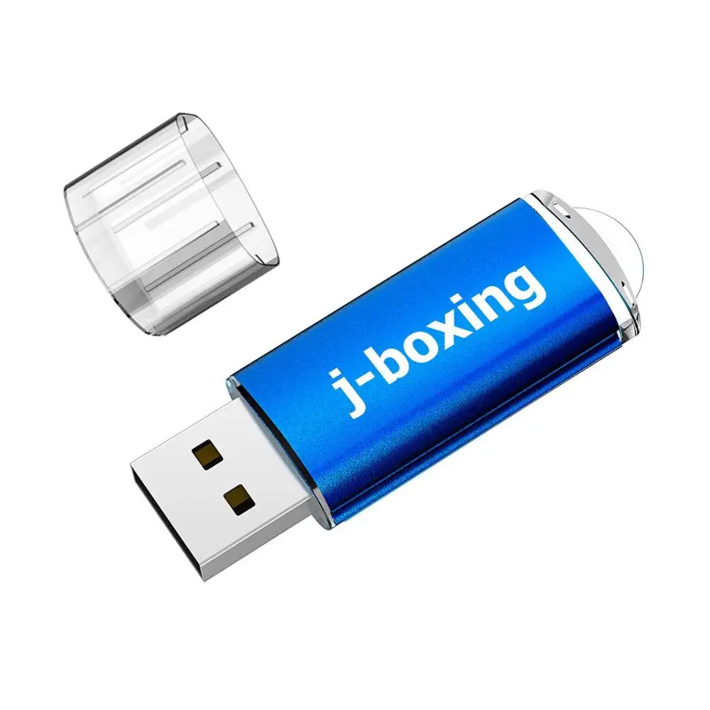 Drive para Desktop J-boxing Flash Memória Drive Retângulo 128 gb Vara Grande Capacidade Usb 2.0 Pen Macbook Tablet Azul - Imagem 2
