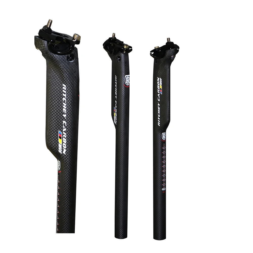 Full Carbon Fiber Bicycle seatpost  MTB 3K Road Bike Seatposts Breaking wind Seat post 27.2/30.8/31.6*350/400mm