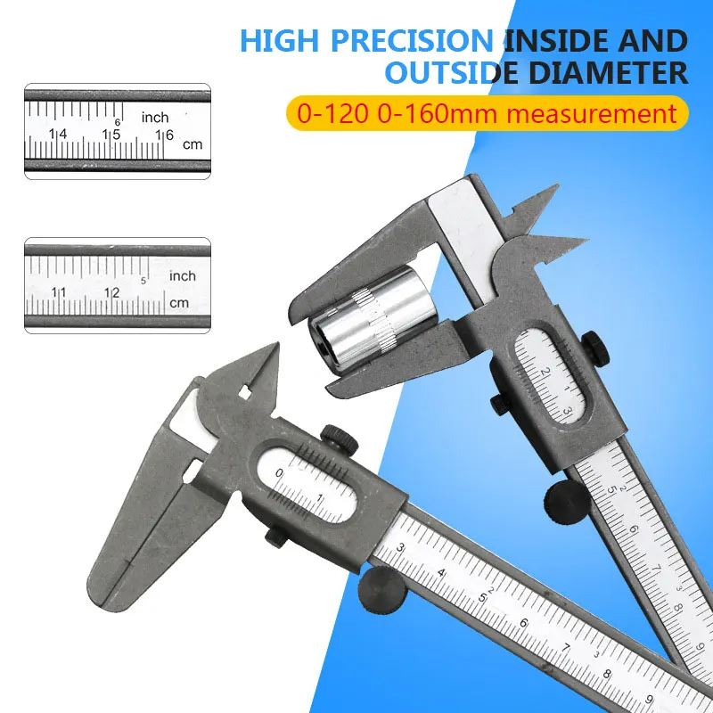 

2019 Slide Gauge Scale Gadget Vernier Caliper Practical Meter for Stainless Steel Drop Shipping