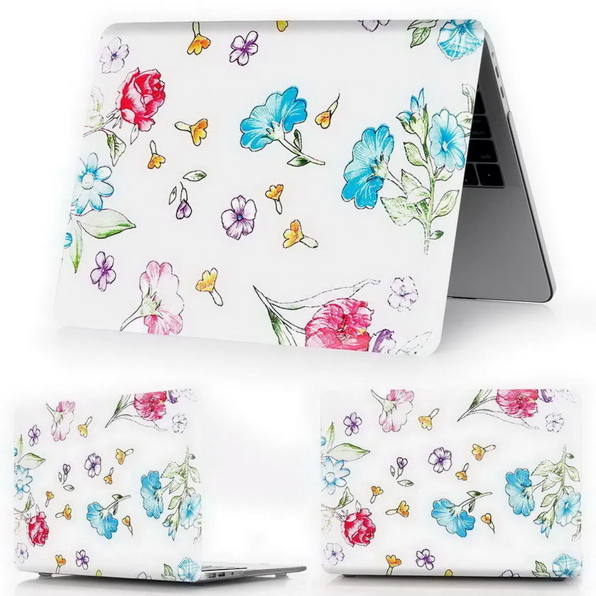 Чехол для ноутбука MacBook Air 11 13 дюймов A1466 A1932 Pro 12 13 15 retina A1502 A1706 A1708 A1989 A2159 чехол с цветочным рисунком - Цвет: ka tong xiao hua