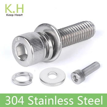

Free shipping 10sets M2 M3 M4 M5 M6 M8 Din912 Parts 304 Stainless Steel Metric Thread Hexagon Head Screw Bolt Holder 4 To 30 Mm